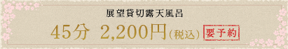 45分　2,000円（税別・要予約）